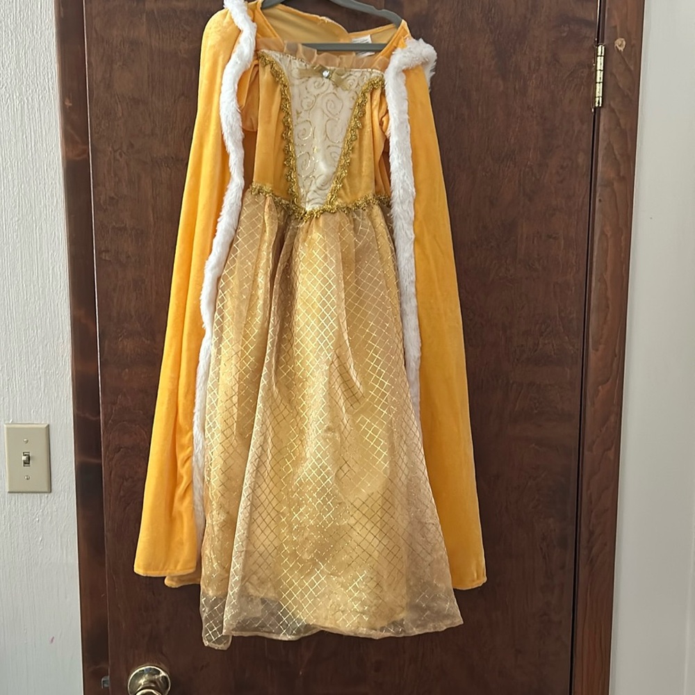 Girls Beauty & the Beast costume dress with cape